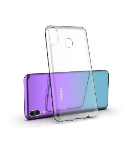 Силиконовый чехол для Samsung Galaxy A40 прозрачный заказать по недорогой цене в Касла