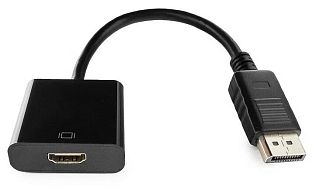 Кабель Cantell DisplayPort - HDMI, 0.2м, черный