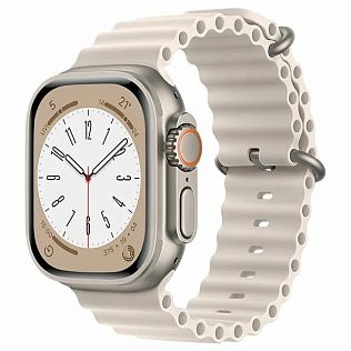 Ремешок Ocean Band для Apple Watch 42/44/45/46/49мм, белый