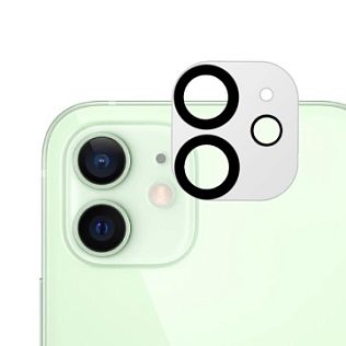 Защитное стекло для камеры Apple iPhone 12 ANMAC, прозрачный черный