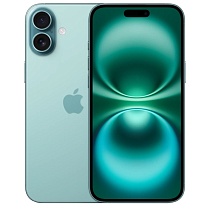 Смартфон Apple iPhone 16 128 ГБ, Dual: nano SIM + eSIM, бирюзовый