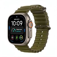 Умные часы Apple Watch Ultra 4 49mm Natural Titanium Case GPS + Cellular, Translucent Kelp Ocean Band