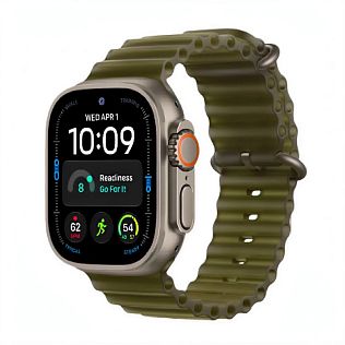 Умные часы Apple Watch Ultra 4 49mm Natural Titanium Case GPS + Cellular, Translucent Kelp Ocean Band