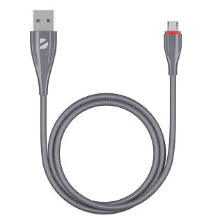 Кабель Deppa Ceramic USB - micro USB, серый (RU)