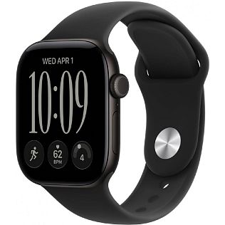 Умные часы Apple Watch Series 12 42 мм Aluminium Case GPS, Black Sport Band S/M