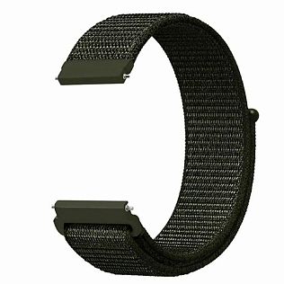 Нейлоновый ремешок для Samsung Galaxy Watch 44-46mm(22мм), оливковый