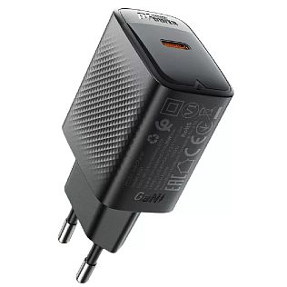 Сетевое зарядное устройство ACEFAST A104 25W Type-C, черный 