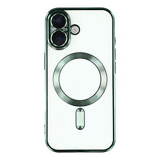 Чехол с алюминиевым бортом Magnetic Apple iPhone 17, мятный