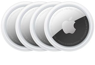 Трекер Apple AirTag белый/серебристый 4 шт