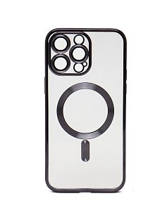 Чехол с алюминиевым бортом Magnetic Apple Iphone 16 Pro, черный