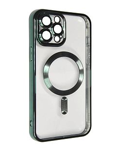 Чехол с бортом Magnetic для Apple iPhone 14 Pro, зеленый