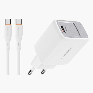 Сетевое зарядное устройство Keephone Mixeed 45W GaN Charger + кабель USB-C, белый 