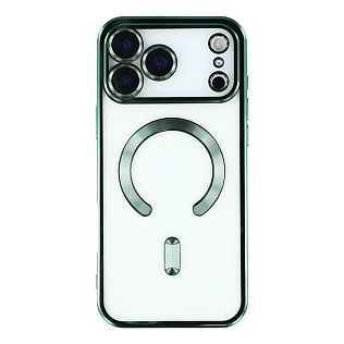 Чехол с алюминиевым бортом Magnetic Apple iPhone 17 Pro Max, мятный
