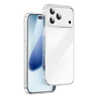 Силиконовый чехол-накладка на Apple iPhone 17/18 Pro Max, прозрачный