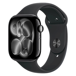 Умные часы Apple Watch Series 11 46 мм Aluminium Case GPS, Jet Black Sport Band M/L