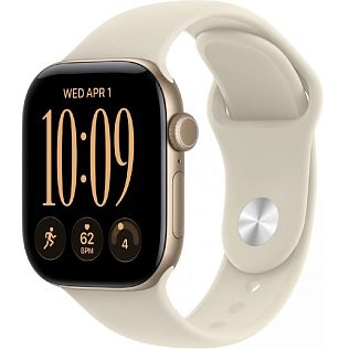 Умные часы Apple Watch Series 12 42 мм Aluminium Case GPS, Light Gold Sport Band S/M