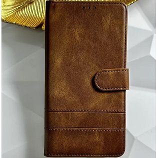 Чехол-книжка для Xiaomi Redmi Note 13 Pro+ 5G, коричневый