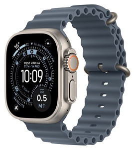 Умные часы Apple Watch Ultra 3 2025 49mm Natural Titanium Case GPS + Cellular, Anchor Blue Ocean Band