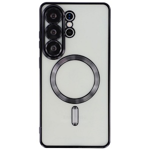 Чехол с алюминиевым бортом Magnetic для Samsung Galaxy S26 Ultra, черный