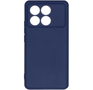 Силиконовый чехол-накладка на Poco X6 Pro, синий