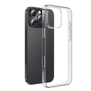 Силиконовый чехол-накладка на Apple iPhone 16 Pro Max, прозрачный