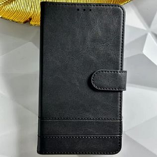 Чехол-книжка для Xiaomi Redmi Note 13 4G, черный