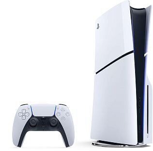 Игровая приставка Sony PlayStation 5 Slim, с дисководом, 1000 ГБ SSD, без игр, белый