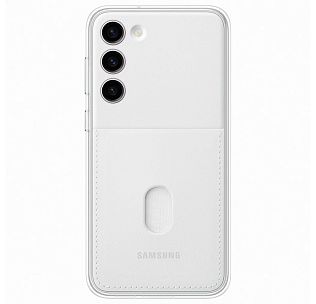 Чехол-накладка Samsung Frame Case для Galaxy S23+, поликарбонат, белый