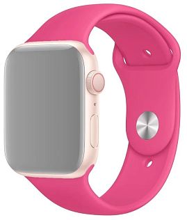 Силиконовый ремешок Series Loop для Apple Watch 42/44/45/46/49мм, ярко розовый