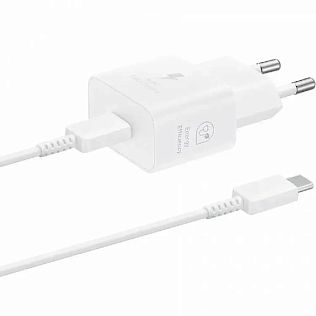 Сетевое зарядное устройство Samsung EP-T2510XWEGEU, белый 