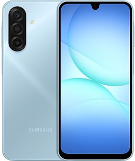 Смартфон Samsung Galaxy A17 4/128 ГБ, Dual nano SIM, голубой