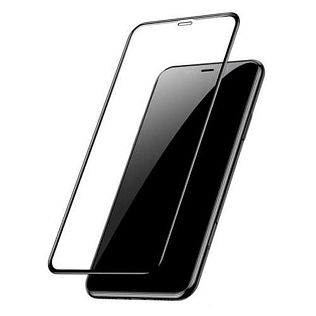 Защитное стекло 3D для Apple iPhone XR/11, прозрачное с черной рамкой